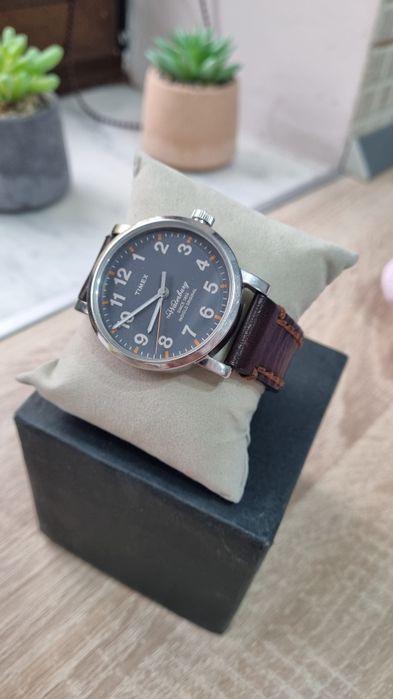 Ceas TIMEX - Curea de piele maro