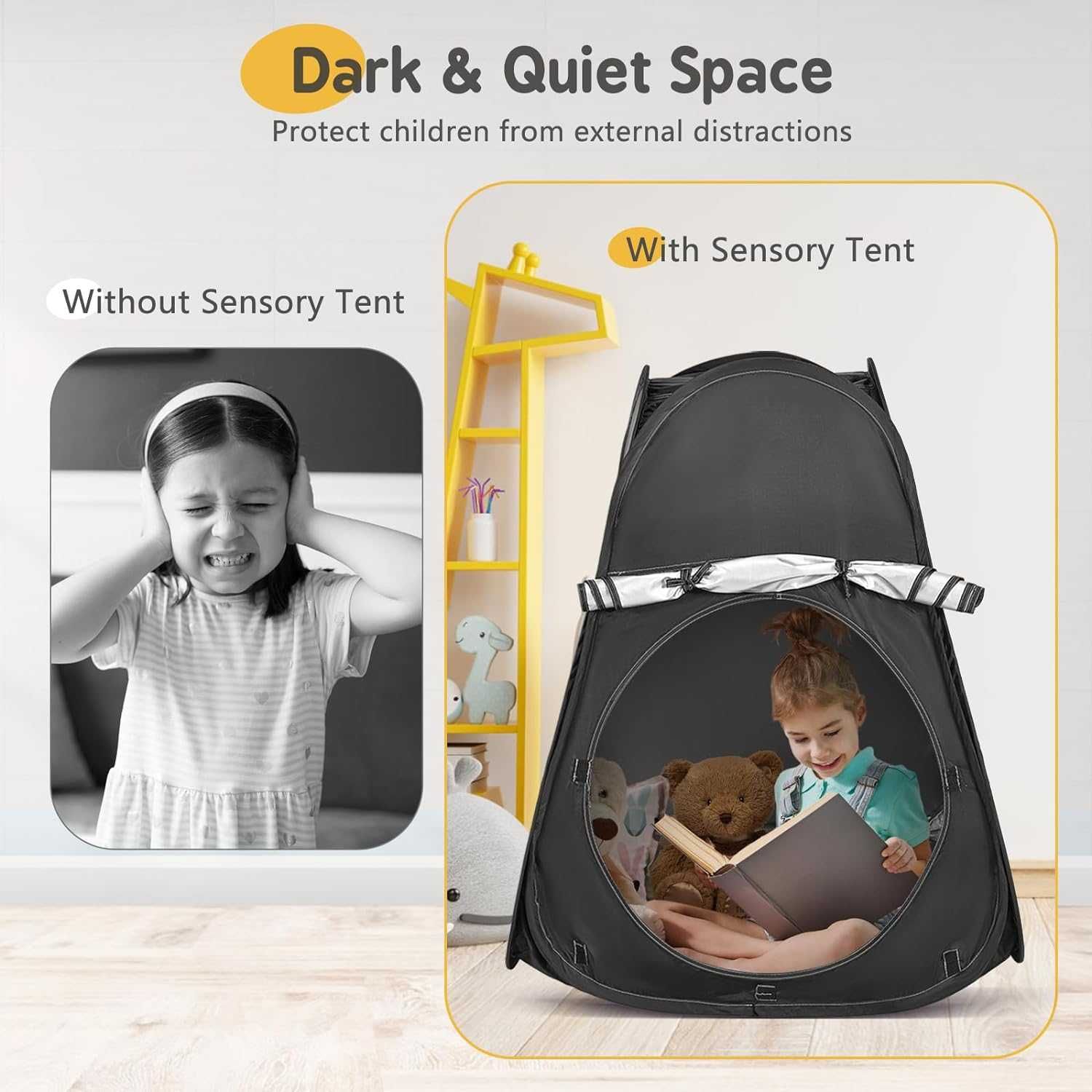 Сгъваема детска палатка за игра и успокоение