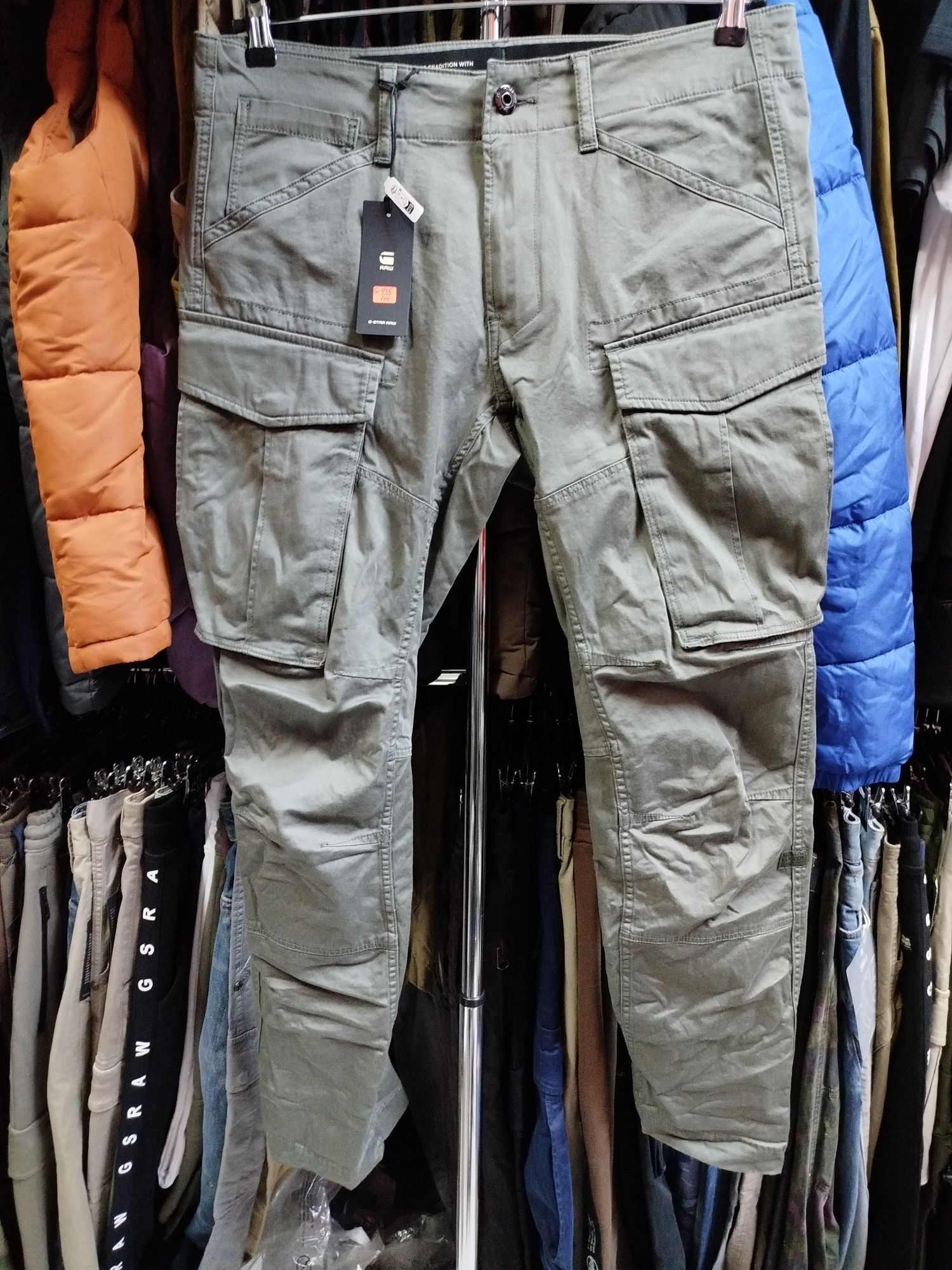 Оригинален карго панталон G-Star Raw Cargo 3D Tapered нов мъжки
