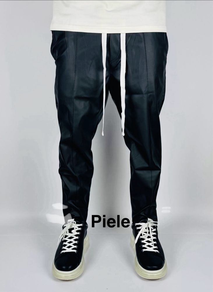 Pantaloni cu siret lung ,PIELE , calitate premium!