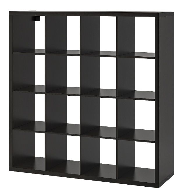 Стеллаж напольный IKEA Каллакс  147x39x147 см, черно-коричневый