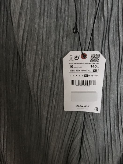 Fusta pantalon 3/4 tip culottes, Zara Girls 10 ani - 140 cm