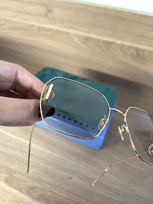 Ochelari de Soare Dama Gucci Yellow Oversized GG1207S 002 - Noi!