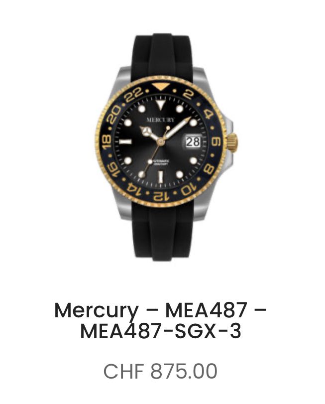 Ceas Mercury 42mm nou impecabil original