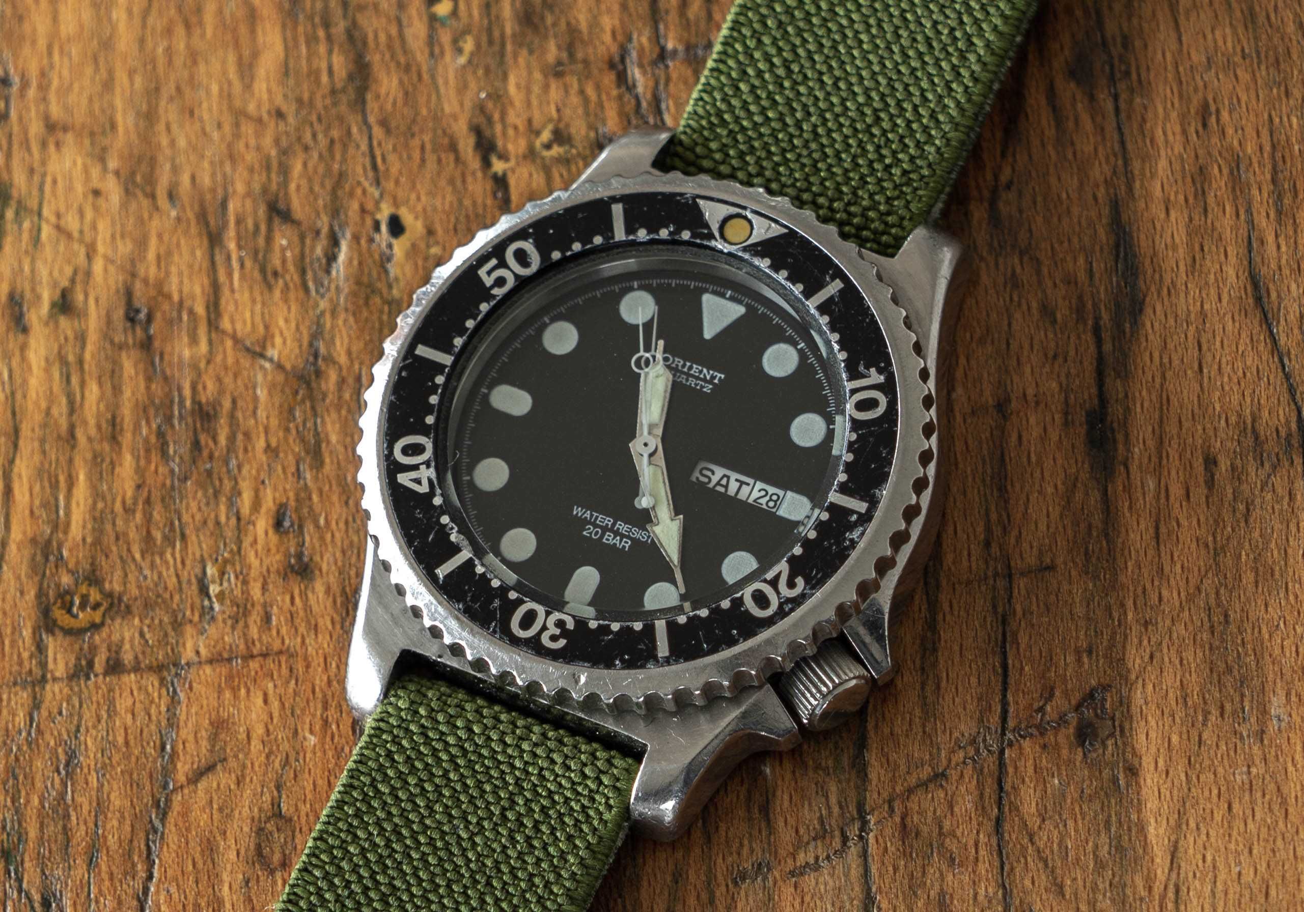 Orient Diver quartz 200m 42mm vintage (tip SKX)