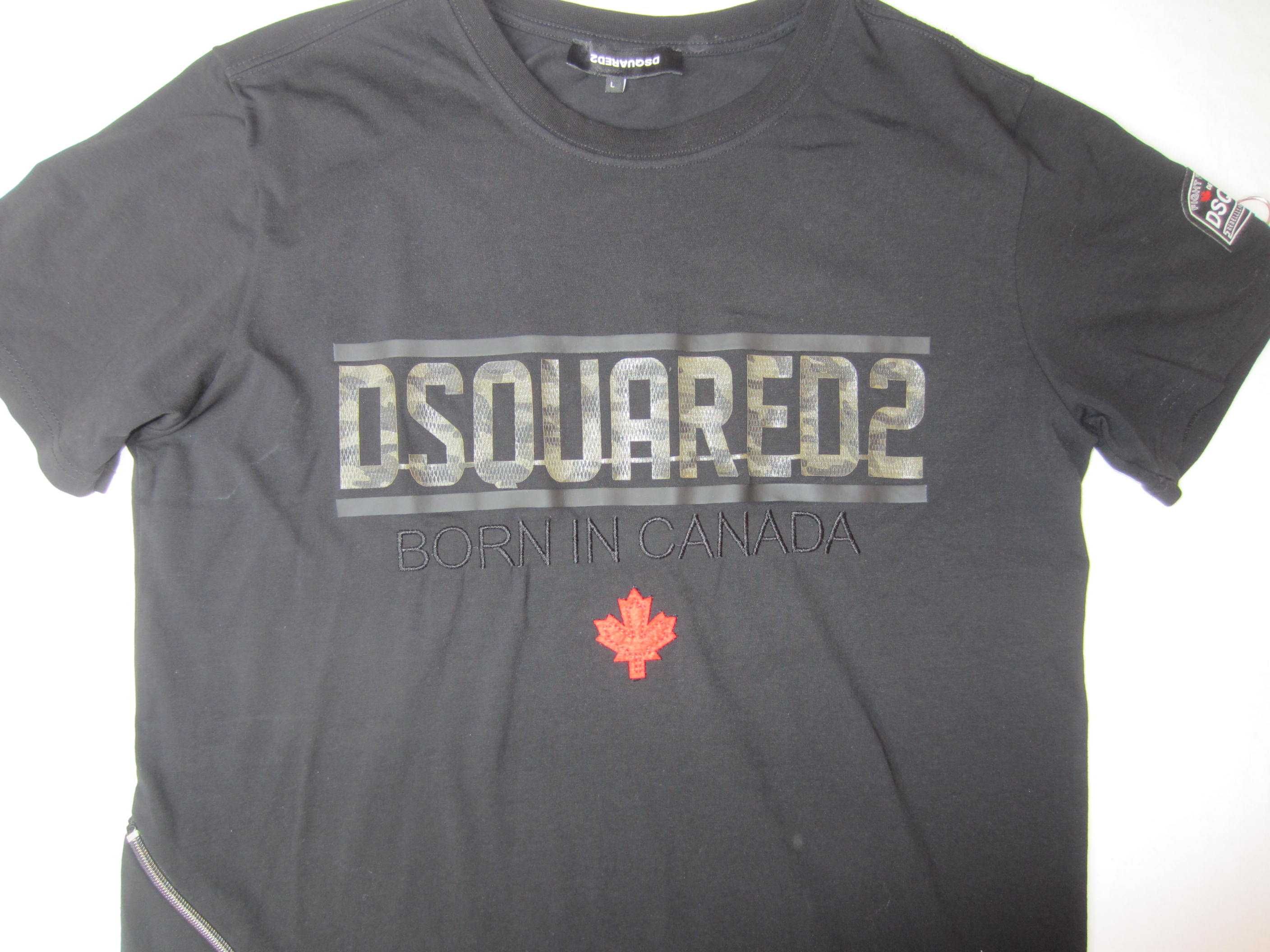 Tricou Dsquared2, masura L, 95%Bumbac+5%Elasthan,stare f. buna- ca nou