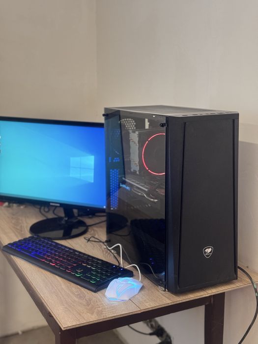 Игровой компьютер i7-4770S, AMD RX 580S, 16 гб монитор Samsung