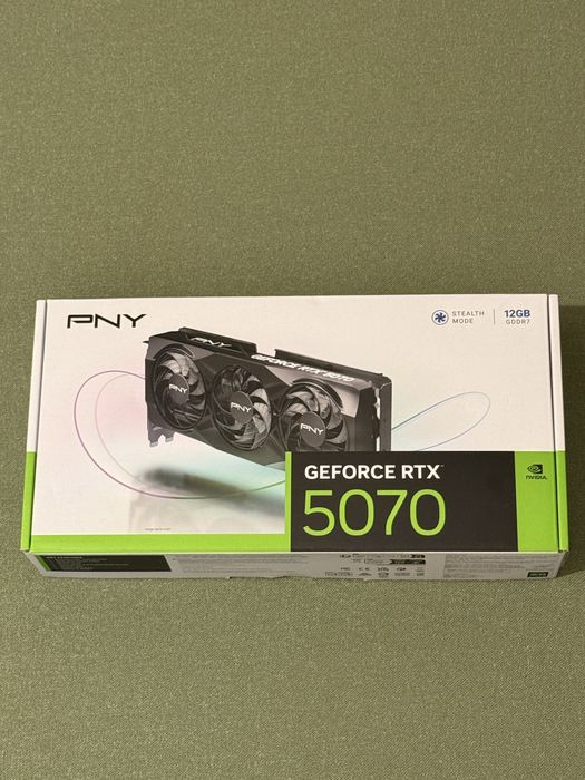 Placă video PNY GeForce RTX 5070 – 12GB GDDR7 – Nouă, Sigilată