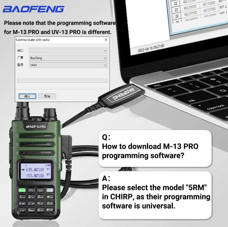 Statie Baofeng Walkie-talkie M-13 PRO 2025  Neagra, Stand incarcare