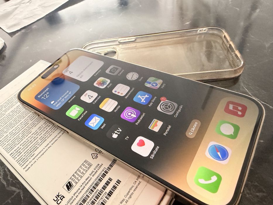 Iphone 14 Promax Gold 512 Gb ca nou fara uzura impecabil estetic