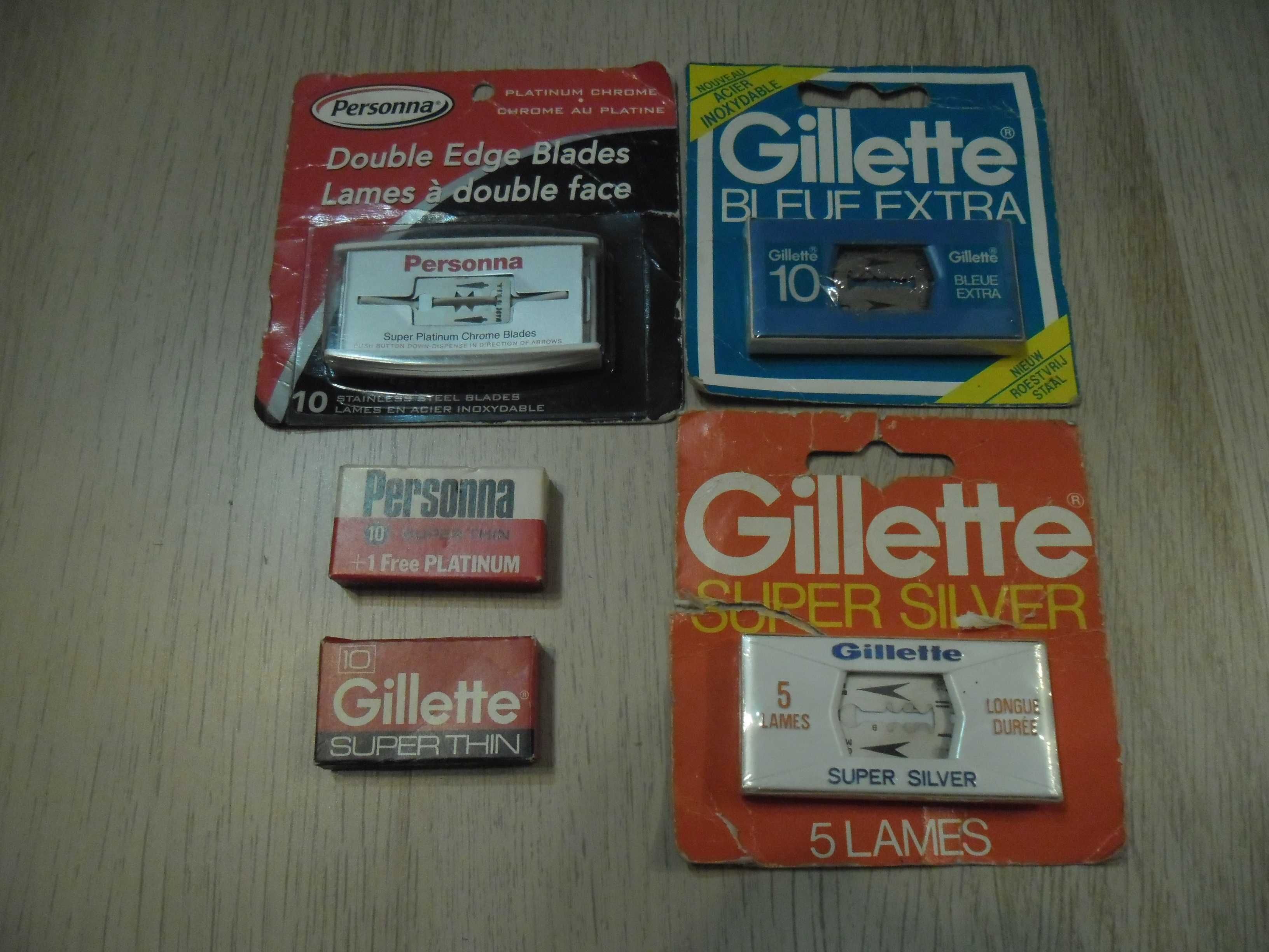 Lame de ras Gillette Originale UK si France clasice noi sigilate