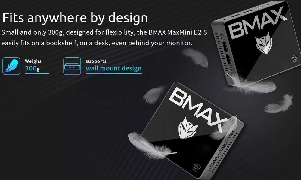 BMAX Mini PC B2S Windows 11 OS 6GB RAM 128GB ROM N4000
