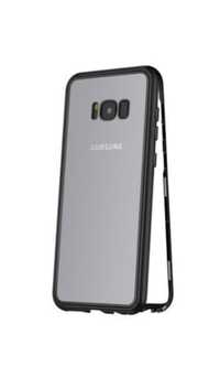 Husa magnetica Samsung S8, negru / transparent