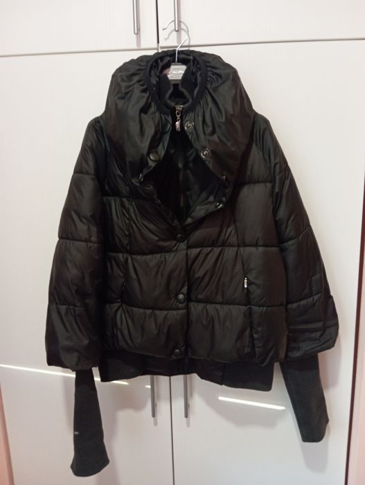 Дамско зимно яке с памучни ръкави