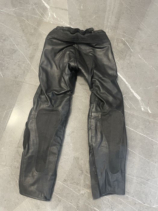 Pantaloni moto din piele cu slidere marimea S 48