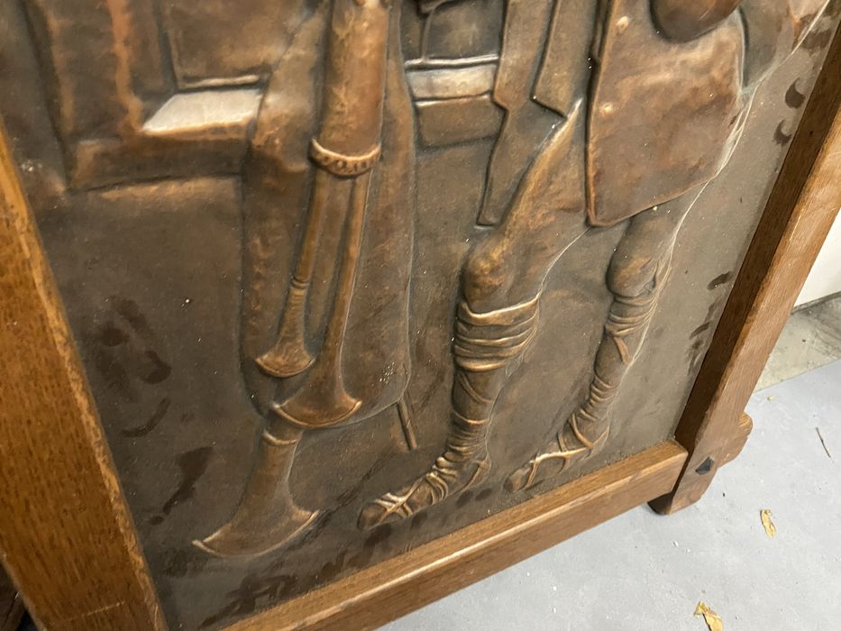 Медна картина ковано пано от франция