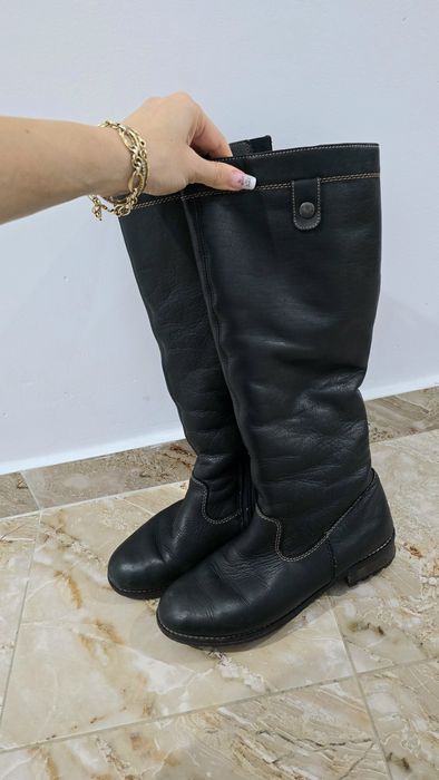 Cizme îmblanite piele naturală