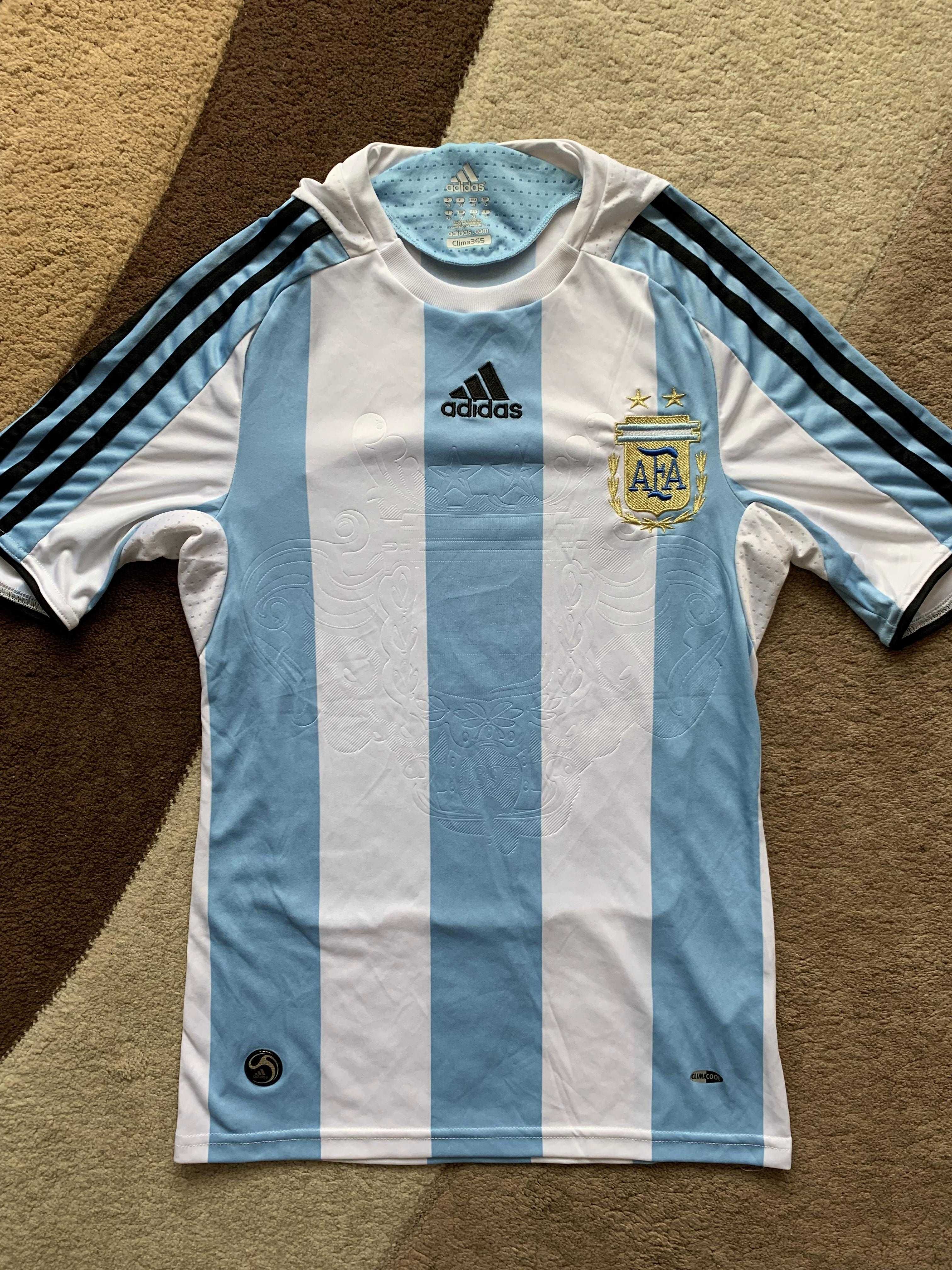 Tricou Argentina World Cup 2008 Fotbal BlokeCore Adidas Messi Maradona