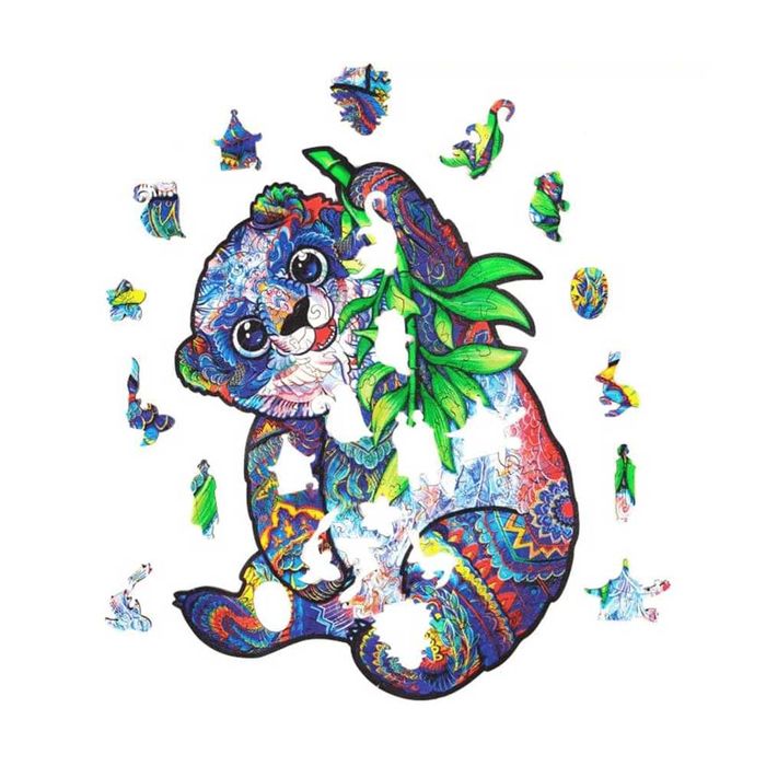 Дървен пъзел във формата на животни, Различни видове, Размер А3