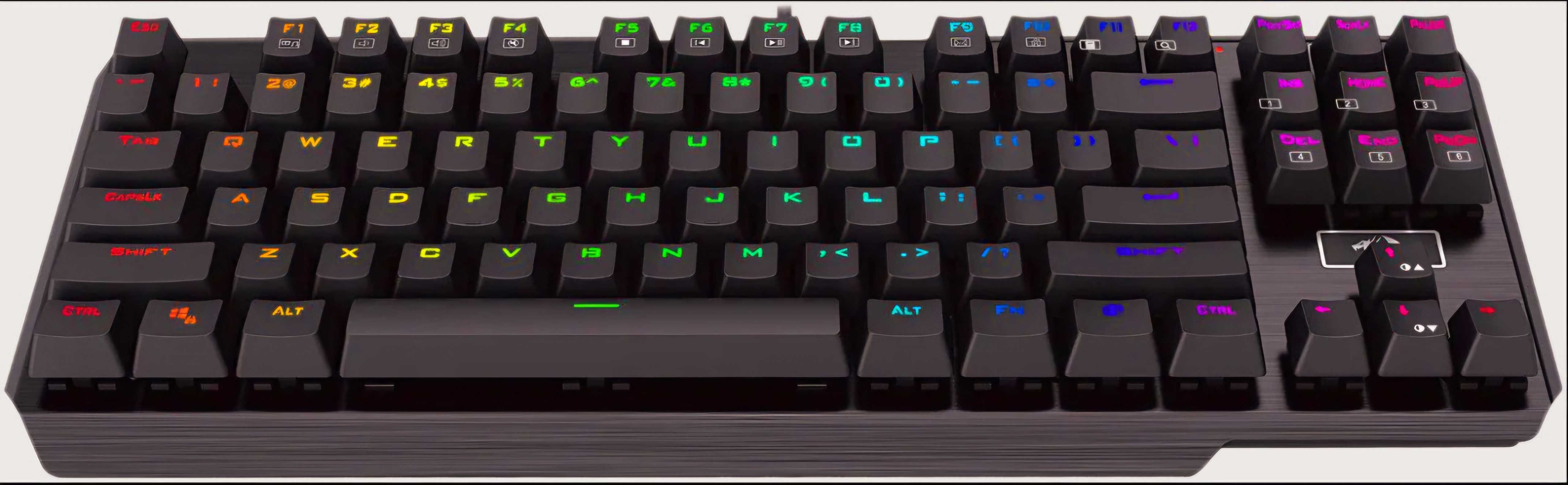Игровая клавиатура Redragon Usas (TKL, компактная) с RGB-подсветкой