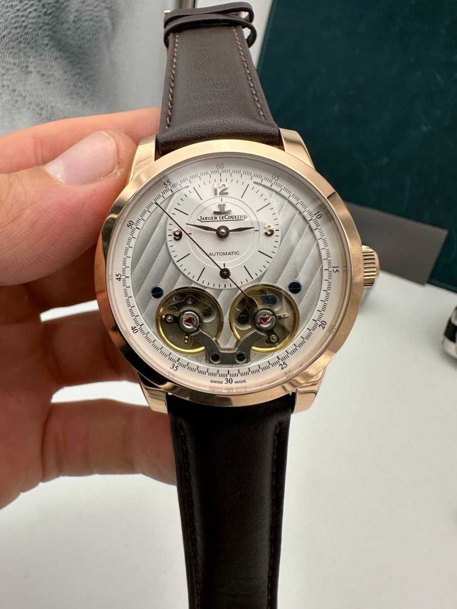 jaeger lecoultre злато/кожа