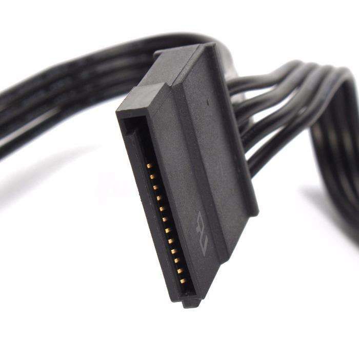 Cablu adaptor alimentare 5 harduri SATA dintr-o singura mufa molex