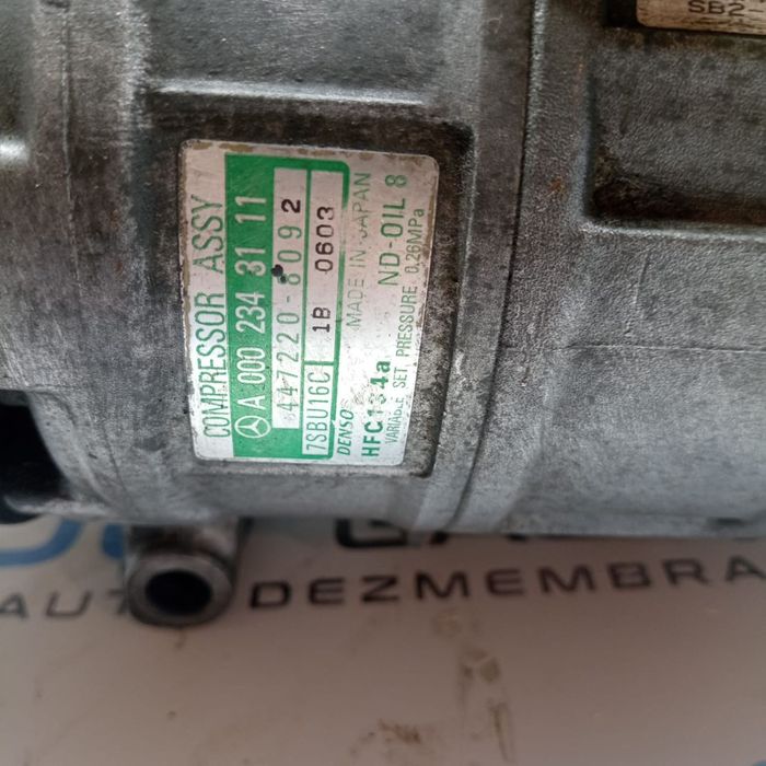 Compresor AC Aer Conditionat Clima Mercedes Sprinter 2001 - 2007 Cod A0002343111 [1510]