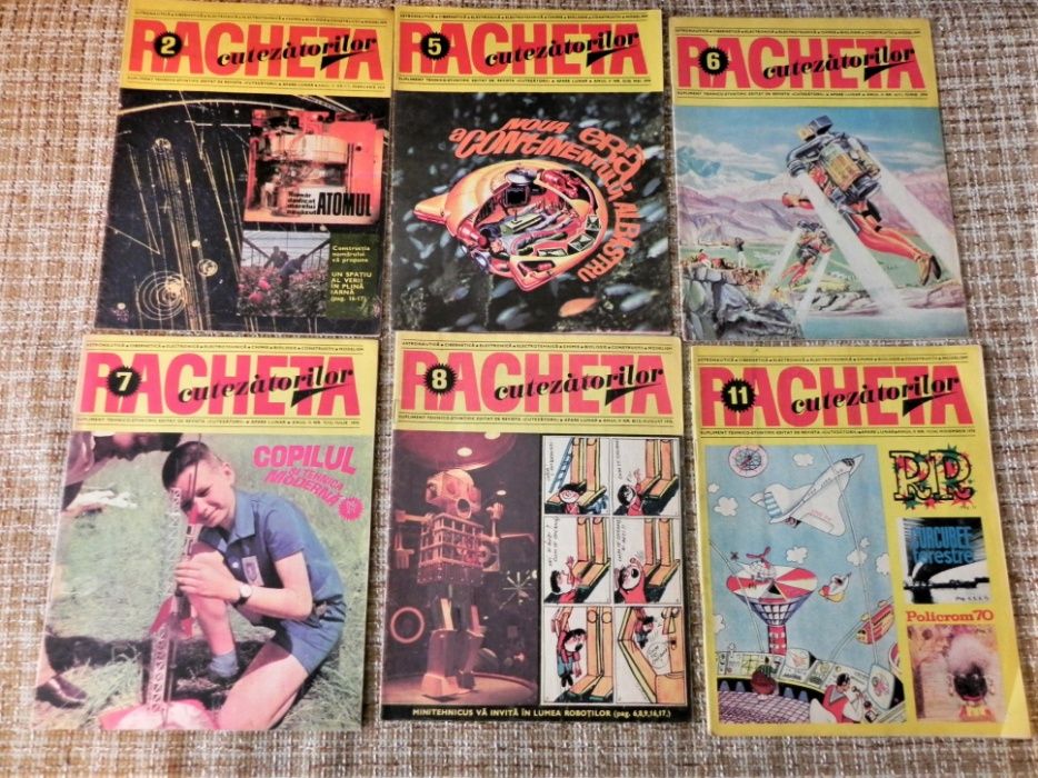 lot 9 Reviste racheta cutezatorilor diverse numere 1970 - 1973