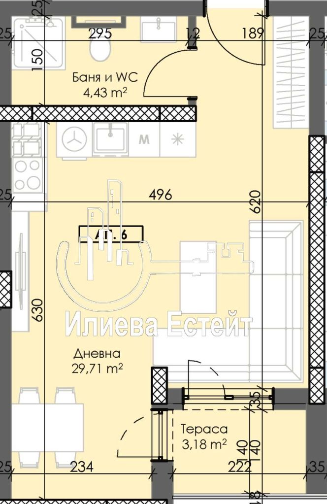 Продава се Двустаен апартамент в Пловдив, Тракия - 96 кв.м за 1083 €/кв.м - Снимка #10