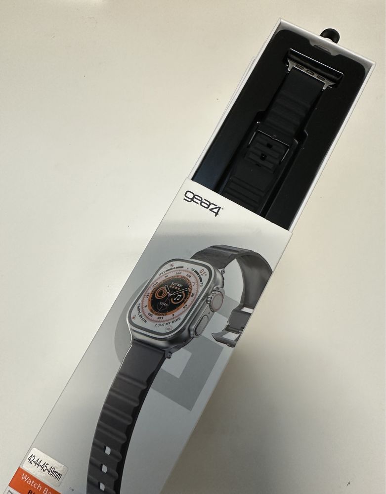 Curea Husa Silicon Gear 4 Catarama Metalica Ceas Apple Watch