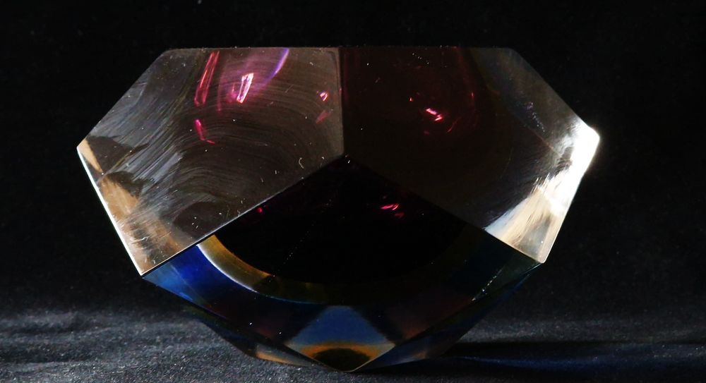 Scrumiera masiva cristal