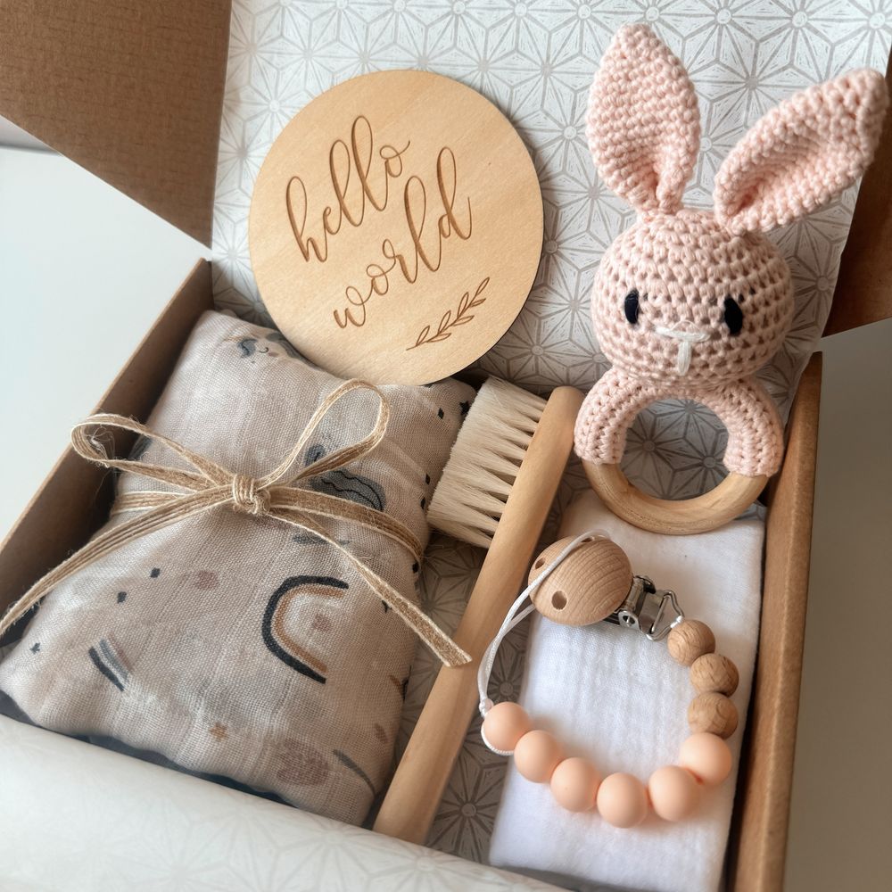 Подарък за новородено бебе- кутия подарък- welcome baby