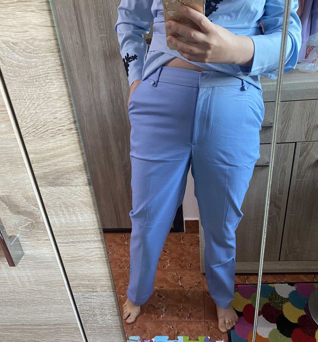 Pantaloni office femei marime L noi Orsay