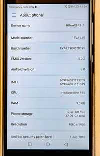 Huawei P9, 32GB, 3GB ram