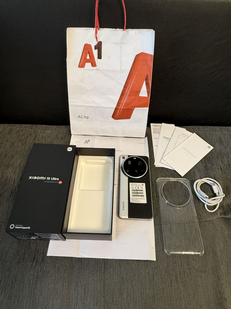 КАТО НОВ 512GB Xiaomi 15 Ultra 5G A1 Гаранция 2027г. Silver