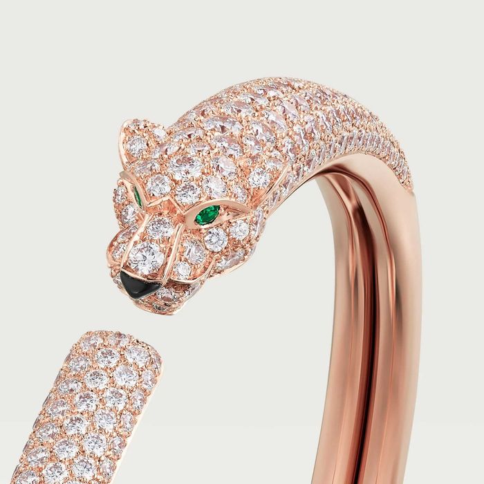 CARTIER Panthere de Cartier Rose Gold Diamonds Дамска Гривна