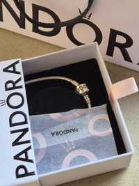 Bratara noua Pandora 19 cm, certificat, cutie, pungă Pandora