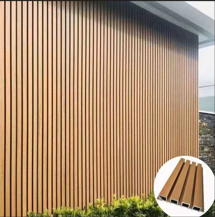 placare perete exterior wpc compozit riflaj