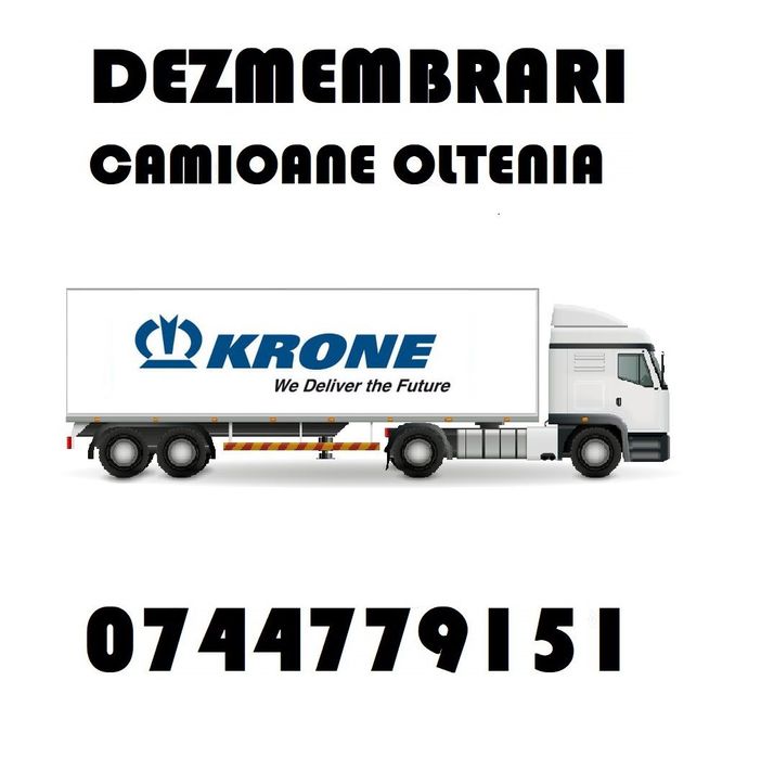 Piese Dezmembrari Semiremorca prelata , duba frigorifica ( Thermo King , Carrier )  KRONE : axe , etrieri , butuci , supape , butuci , arcuri , structuri ,  agregat frigorific , cuburi izoterme