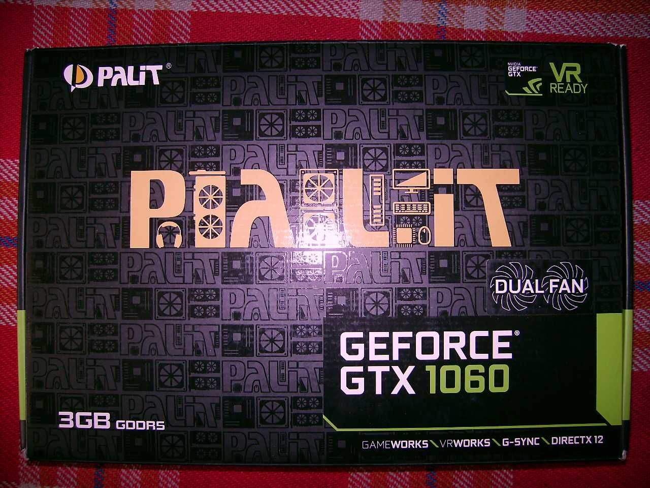 Placa video PALIT GeForce® GTX 1060 DUAL, 3GB GDDR5, 192-bit