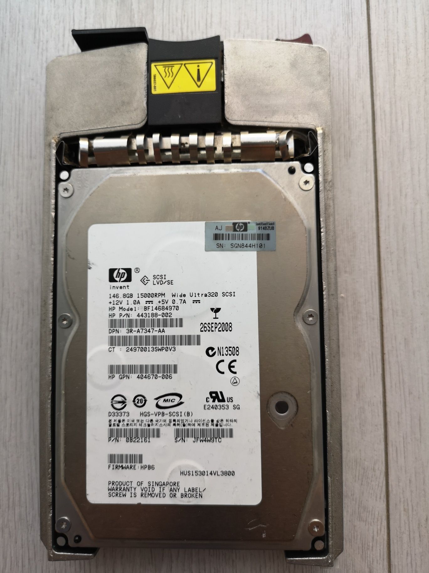 HDD HP 148.8- GB ULTRA 320 SCI