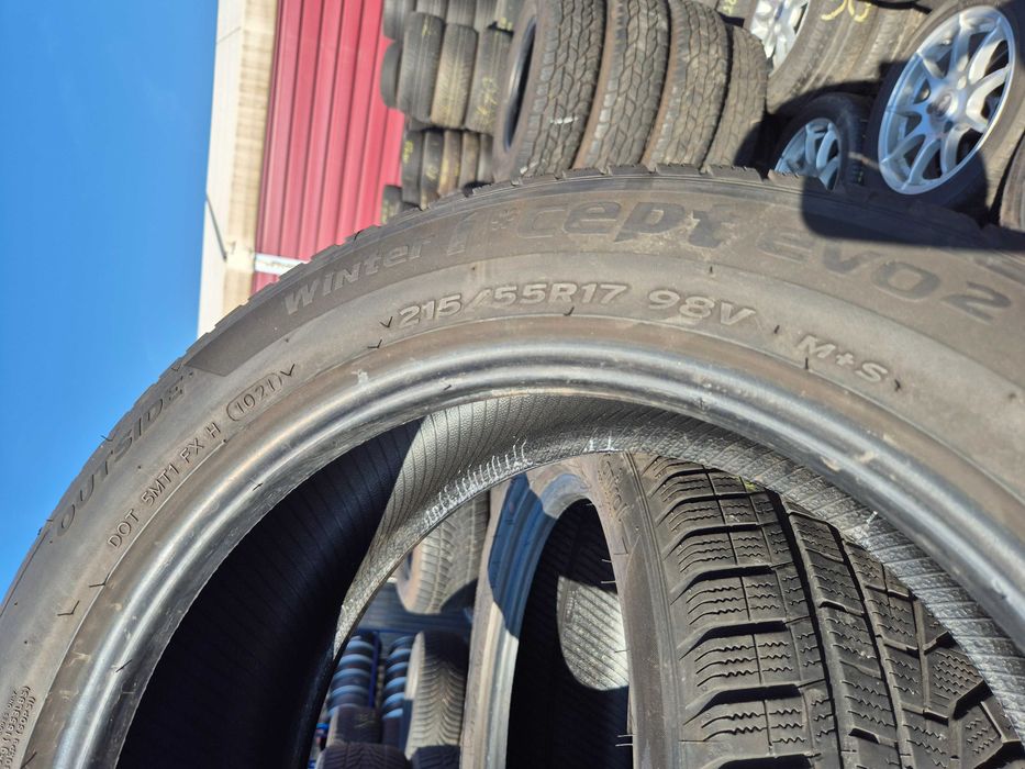 4 Anvelope de IARNA - 215/55/17 - HANKOOK - Stare buna DOT 2021 !