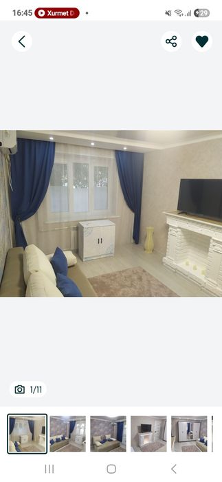 Сдаётся 1-шка в Мирзо-Улугбекском районе 1/2/5 уютная светлая срочно.