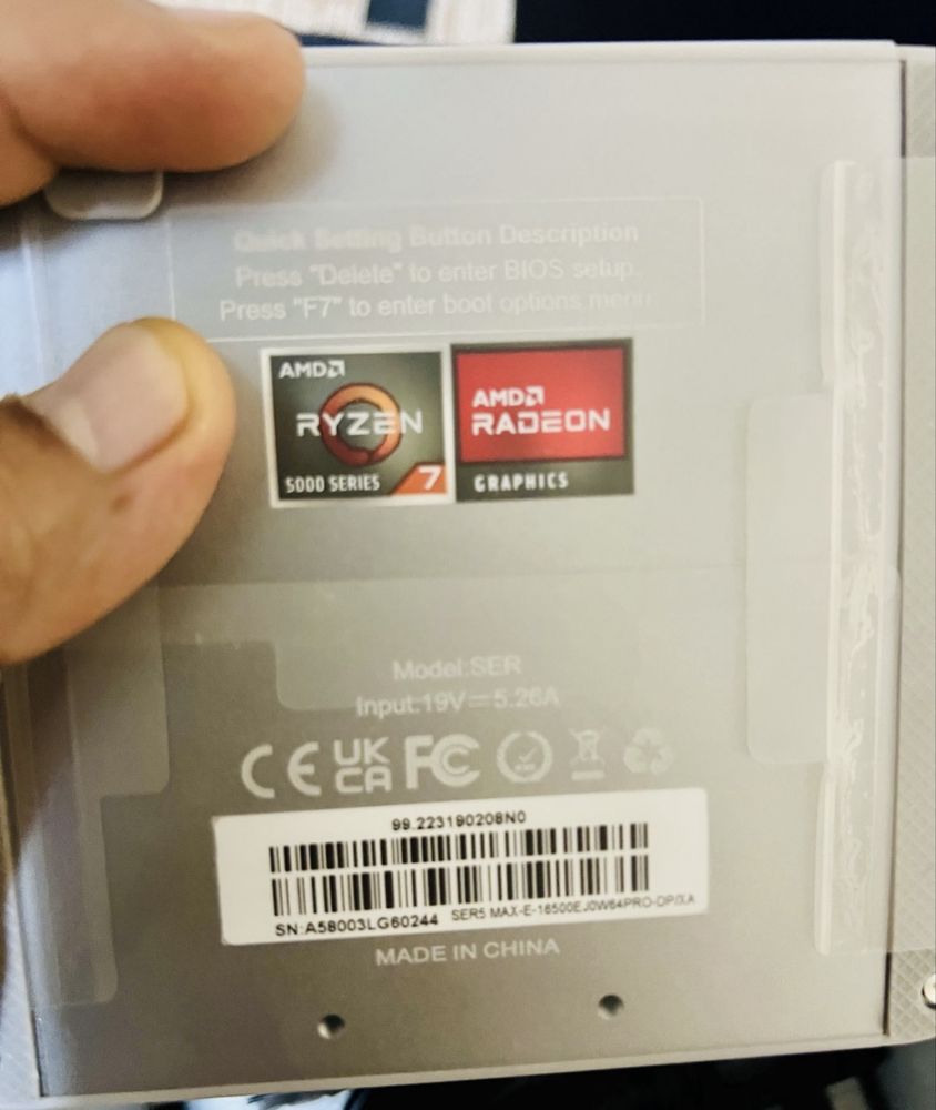Beelink SER5 Mini PC AMD Ryzen 7 16gb SSD 500gb