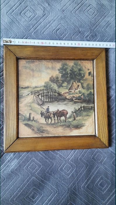 Lucrare ceramică,semnată (I.C. Vand Hunnik