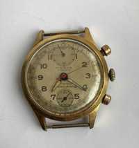 Ceas barbatesc Pierce cronograf, placat cu aur, functional