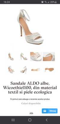 Sandale albe Aldo