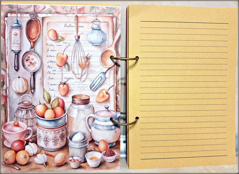 Тефтер за рецепти "Вкусни рецепти" в червено