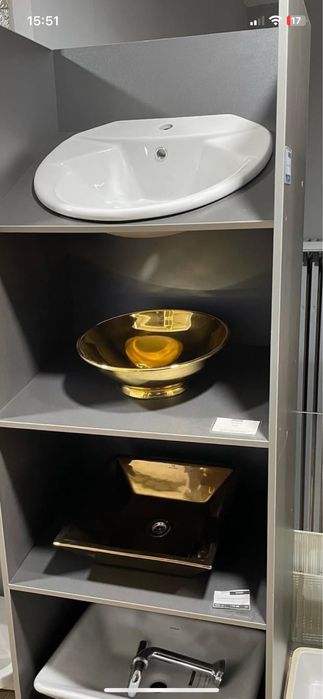 Шоурумда Италия, Испания, Германия смеситель, раковина 25% чегирмада