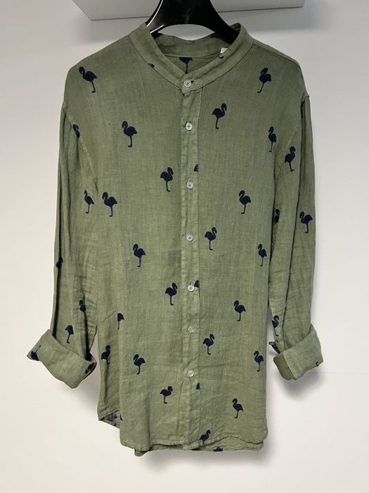 Cămașa din in cu imprimeu Nohow